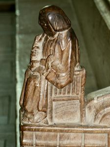 Arm-rest figure of St. Peter