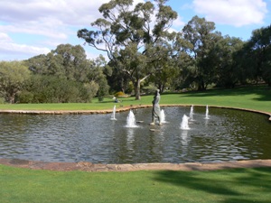 Fountains in King's Park, Perth, 1