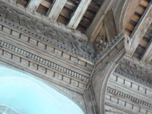 Detail of hammerbeam roof