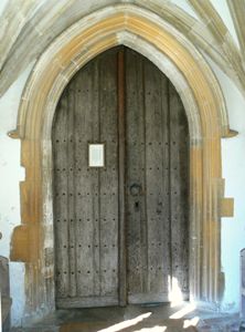 The inner part of the south porch.